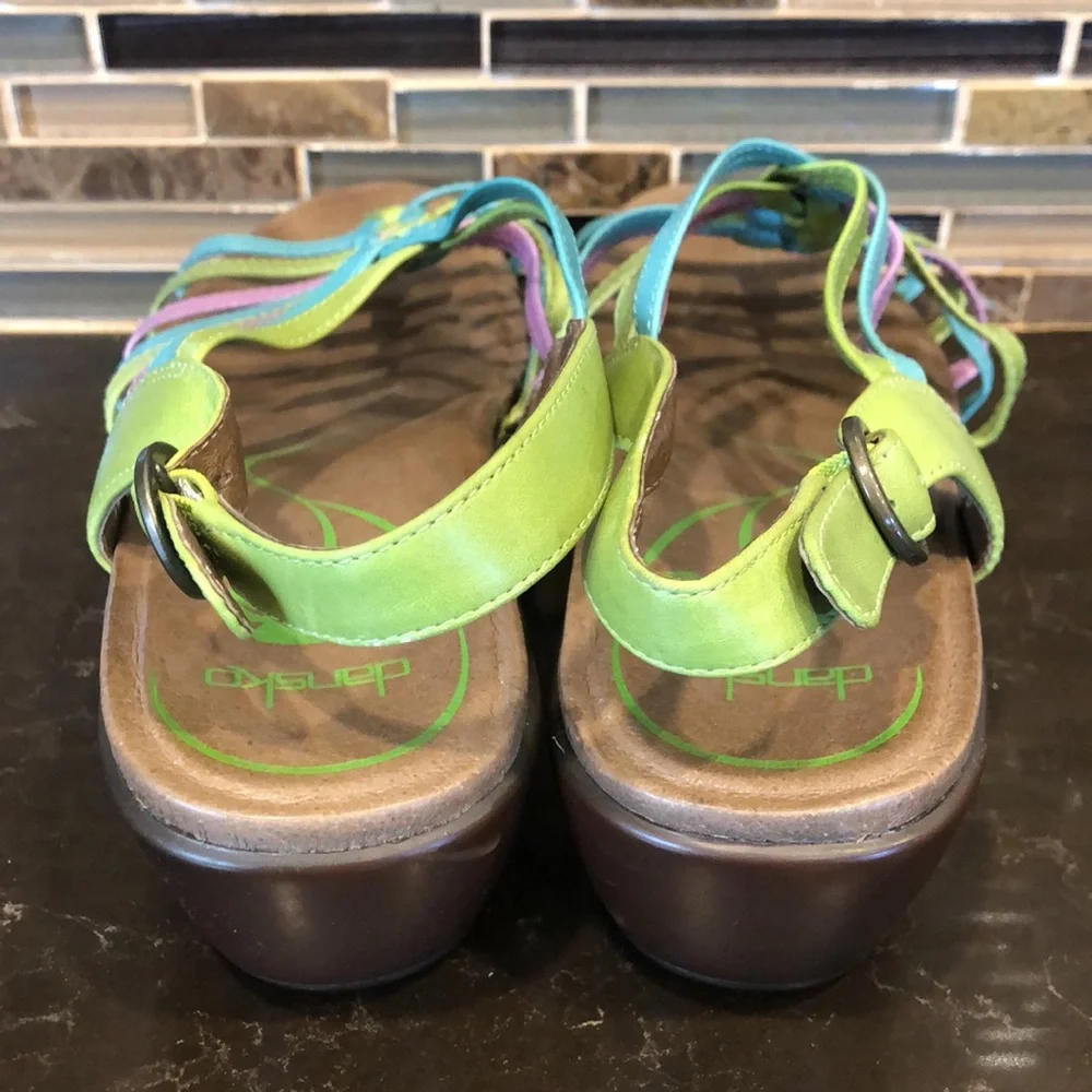 Colorful Strappy Sandals - Picture 4 of 8